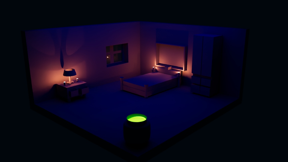 3D Room rendering And Lighting