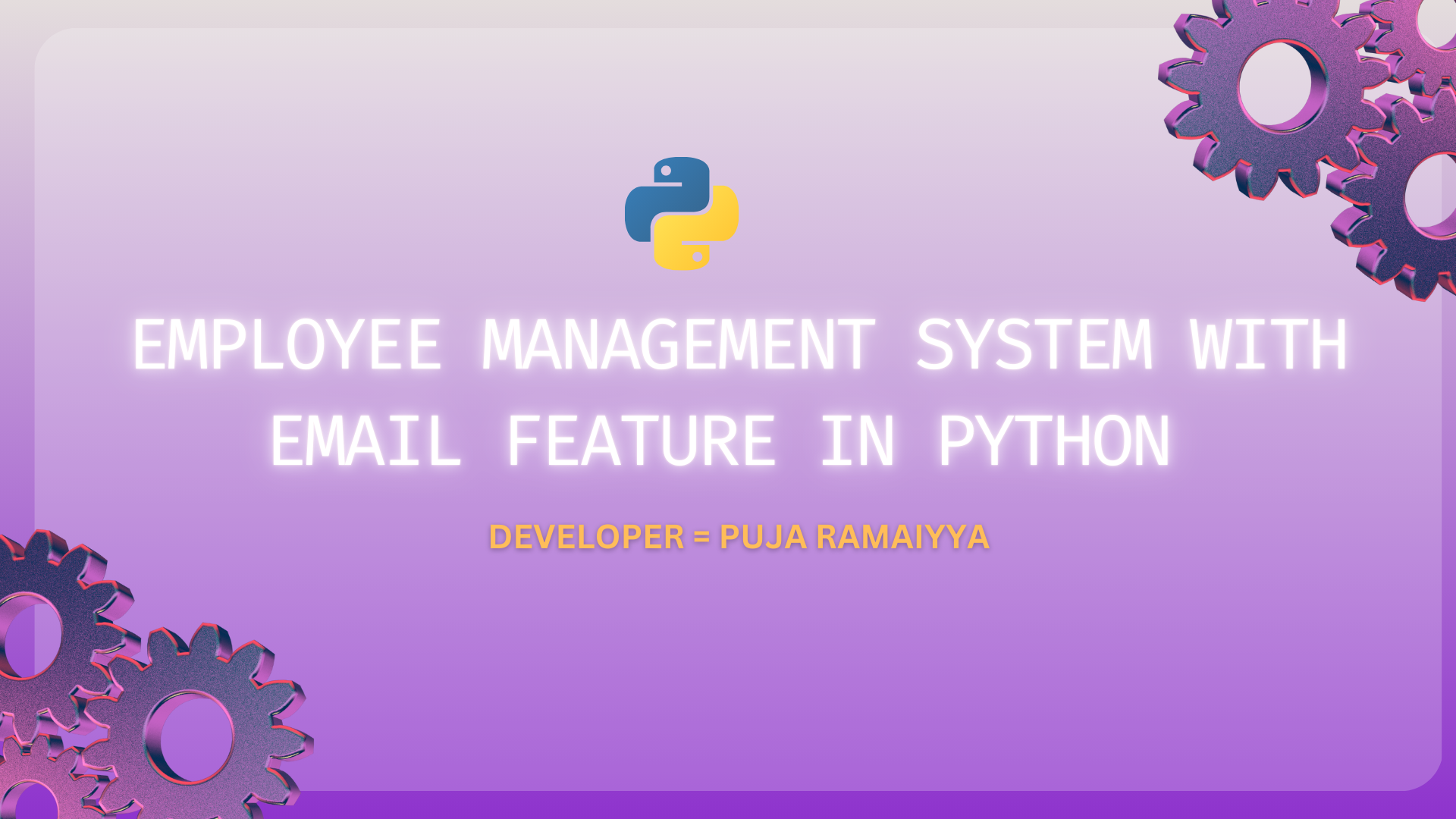 Employee Management System with Email Feature in Python