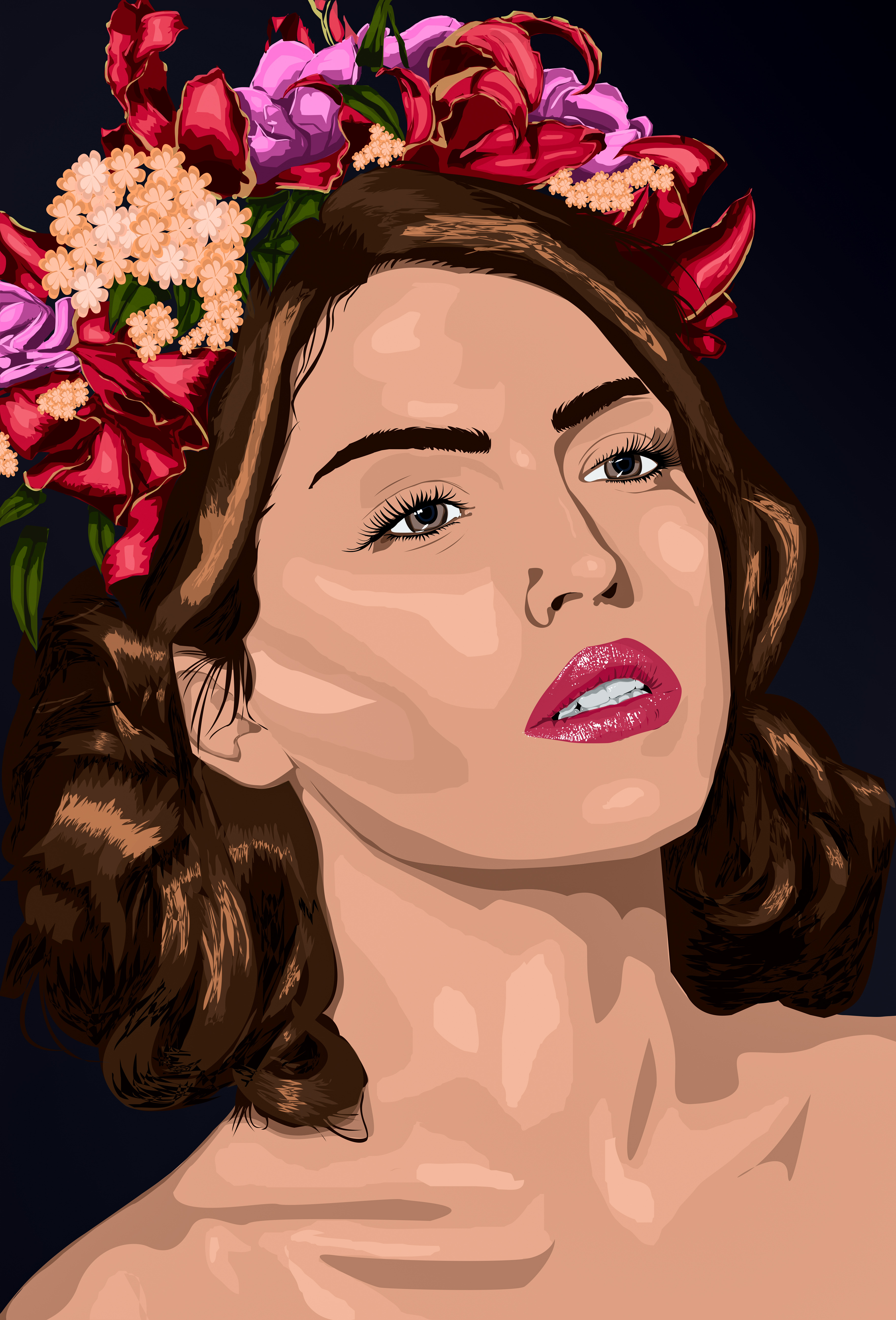 Expression In Pixels (Digital face art)