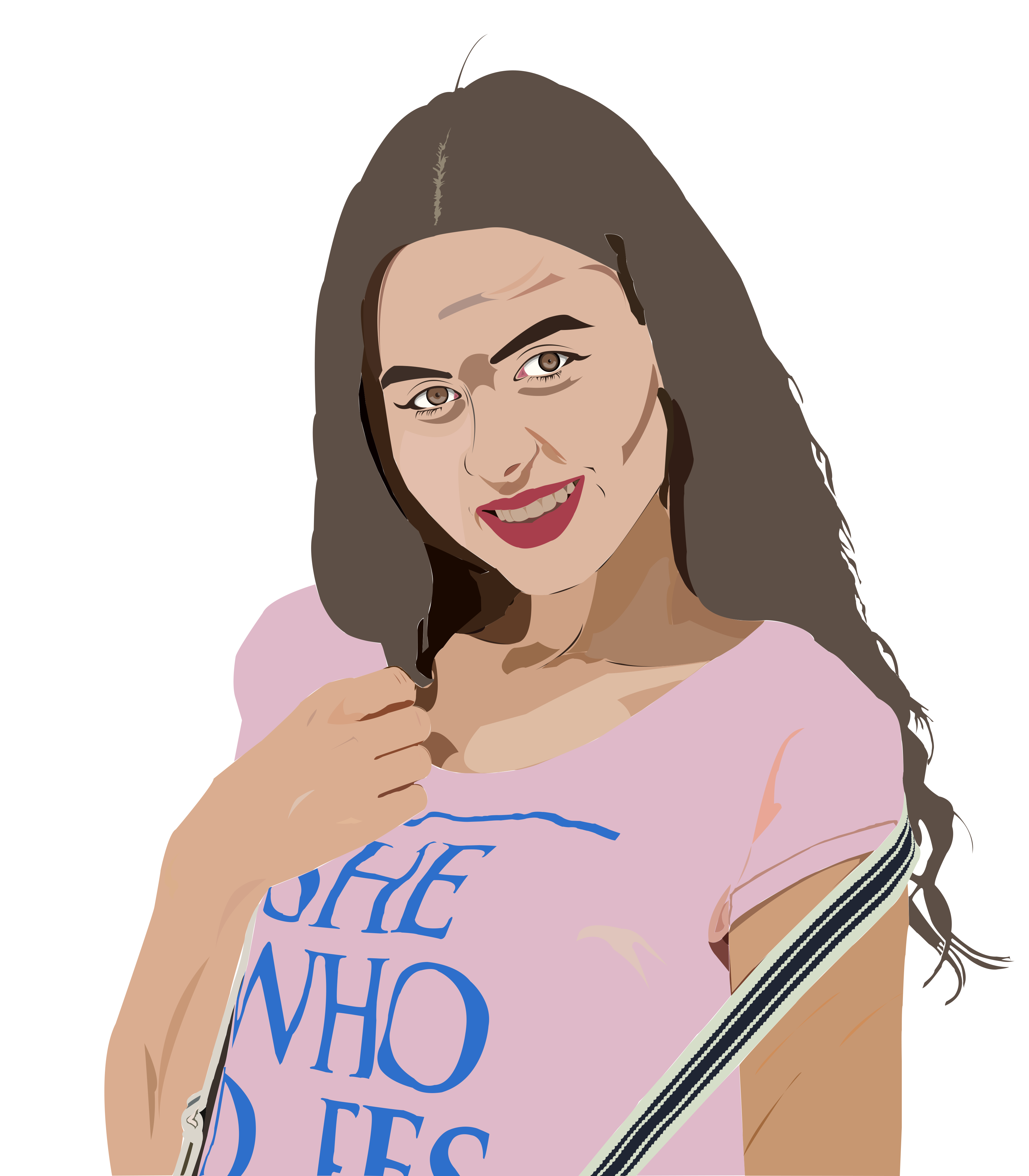 Vector ART FOR FEMALE PHOTO (Digital Face Art)