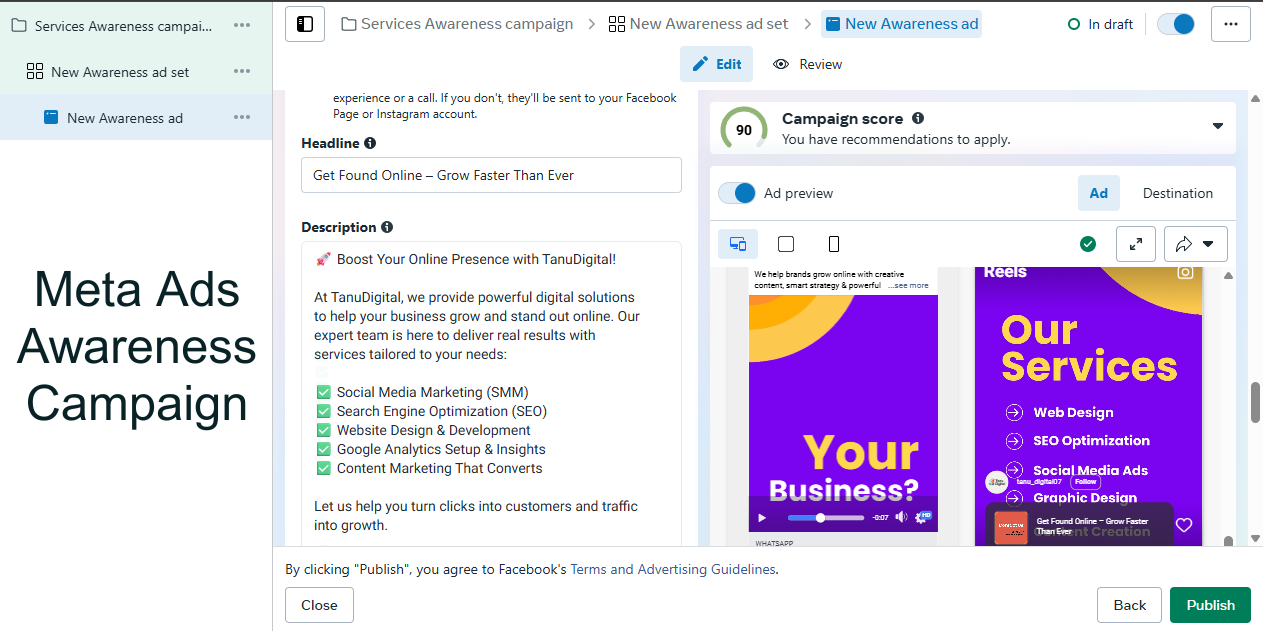 Meta Ads Awareness Campaign