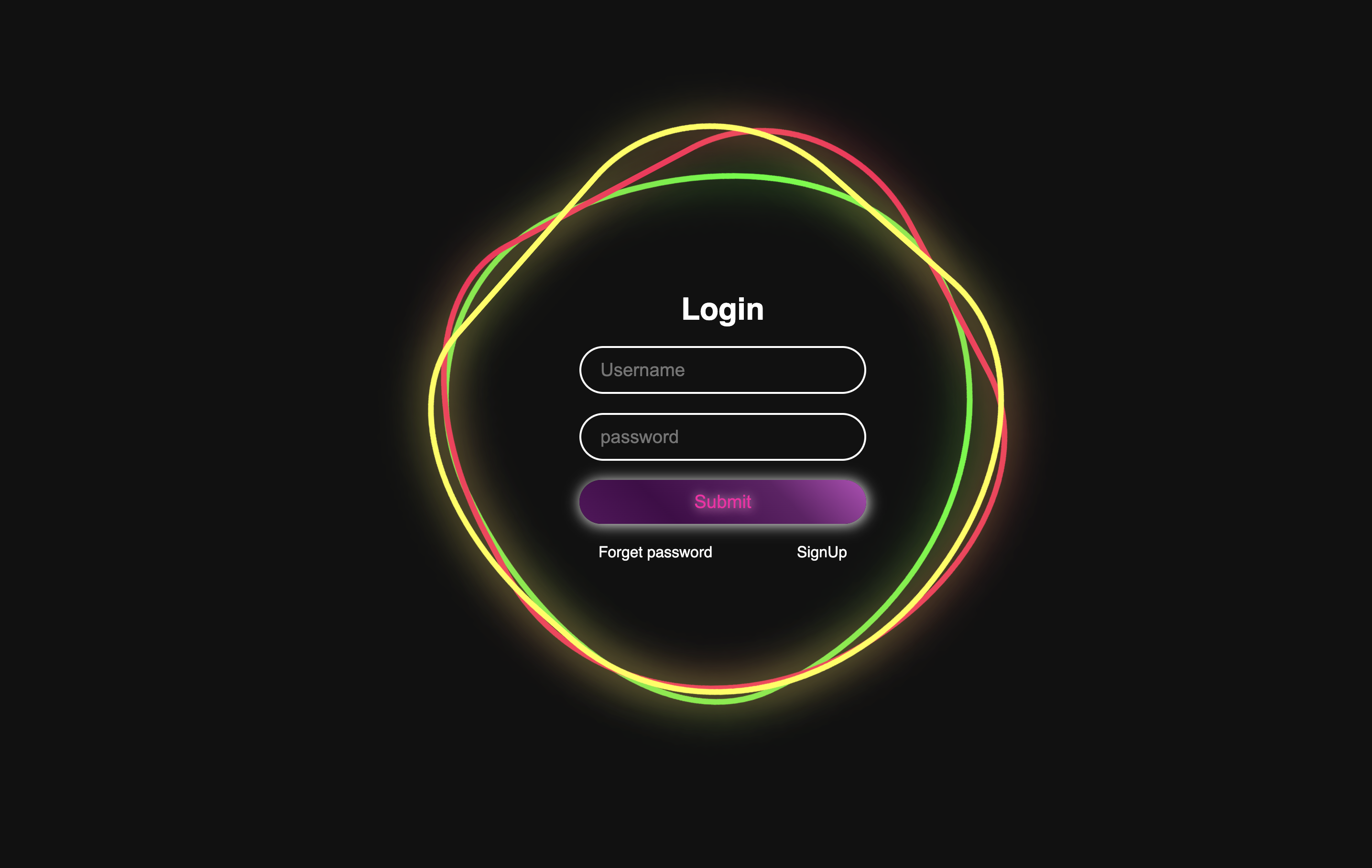 ✨ Animated Glassmorphism Login Page ✨