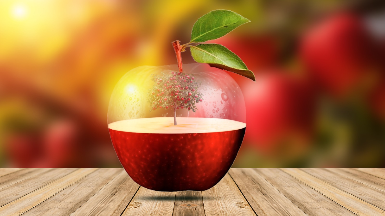 Surreal Photo Manipulation – "Tree Inside an Apple"