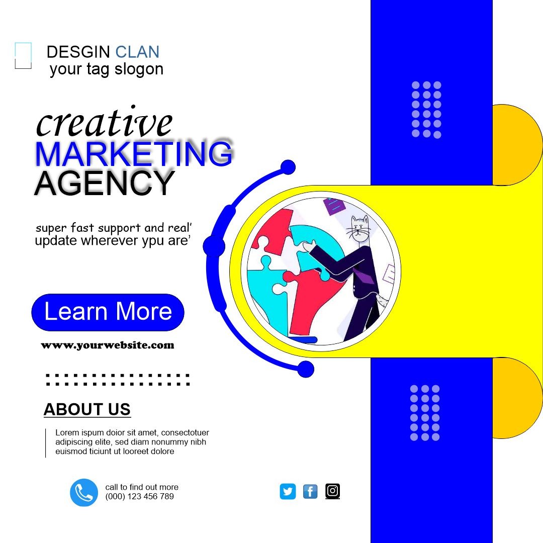 Creative marketing poster