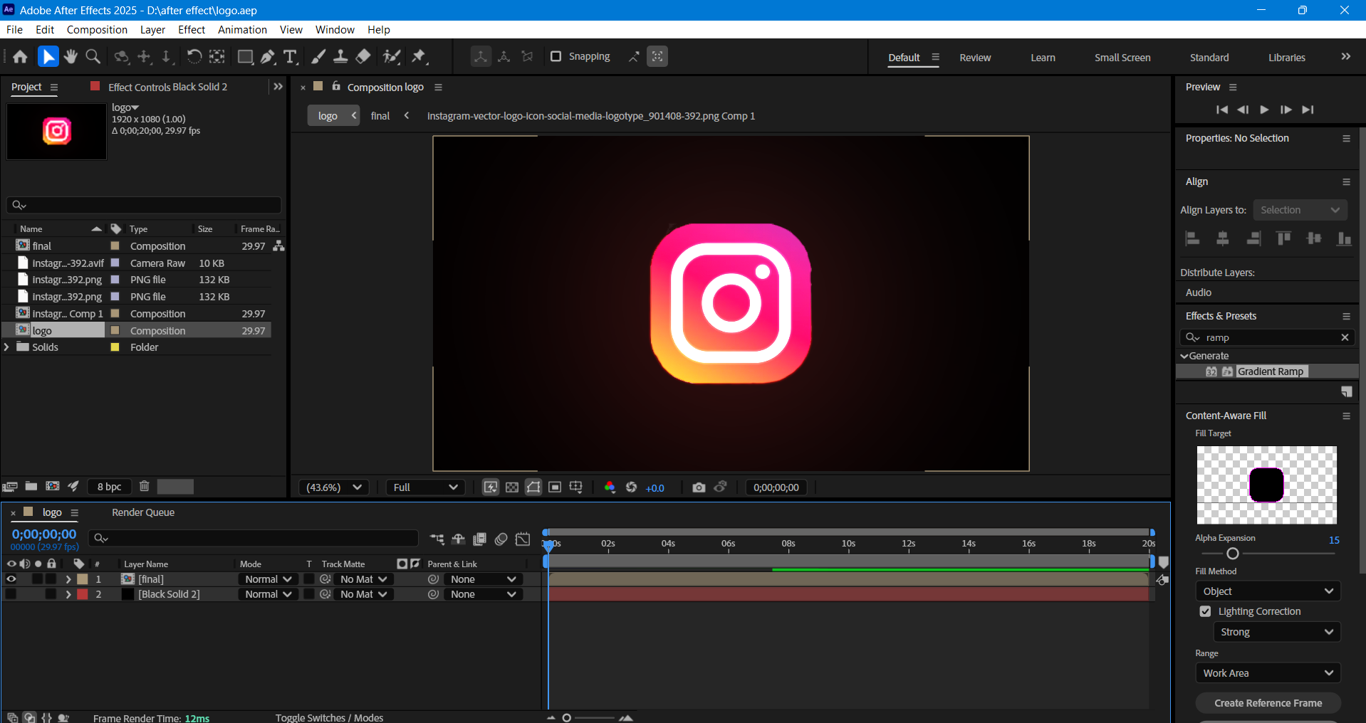 particle logo animation