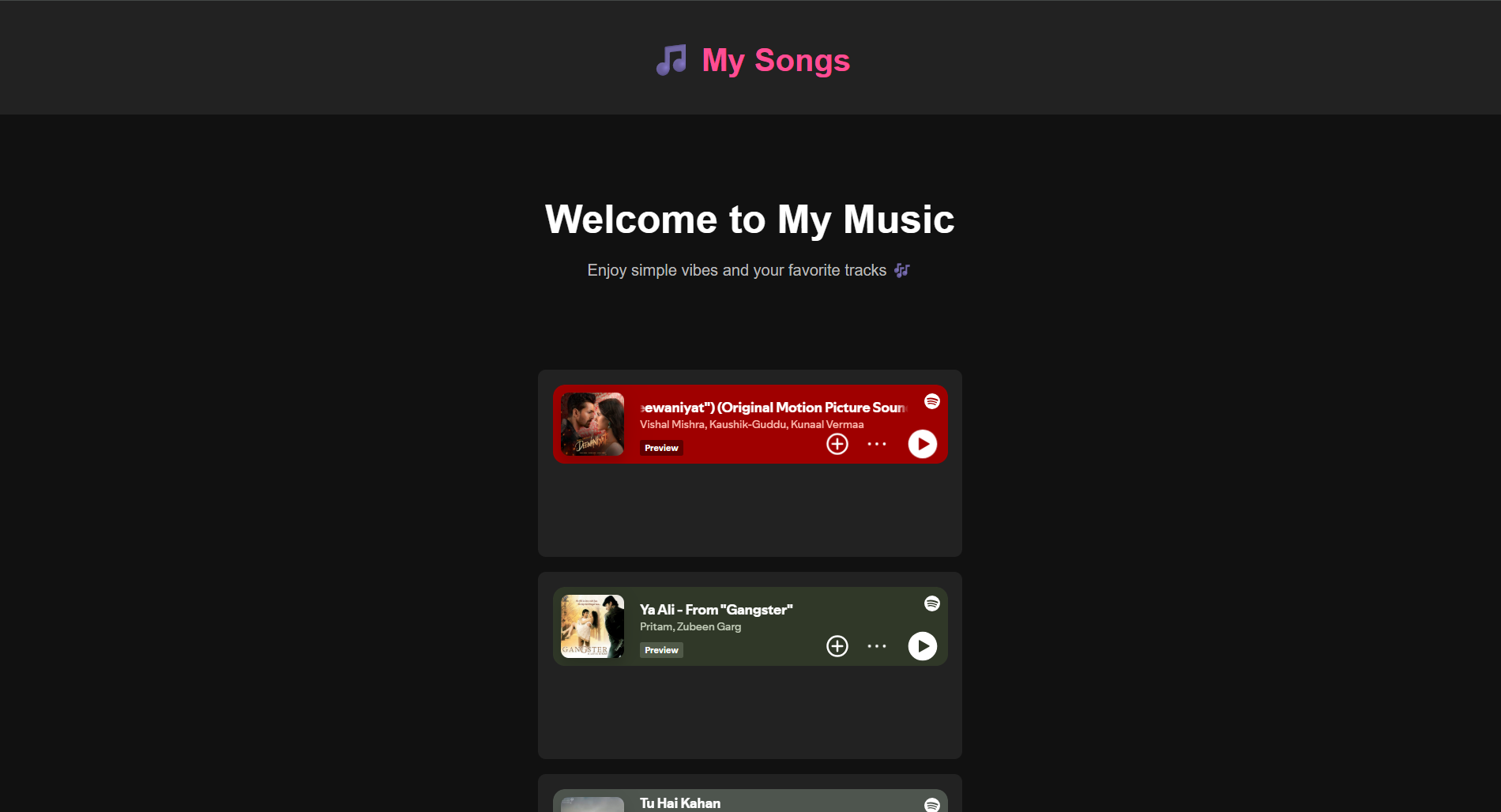 MY song WEB