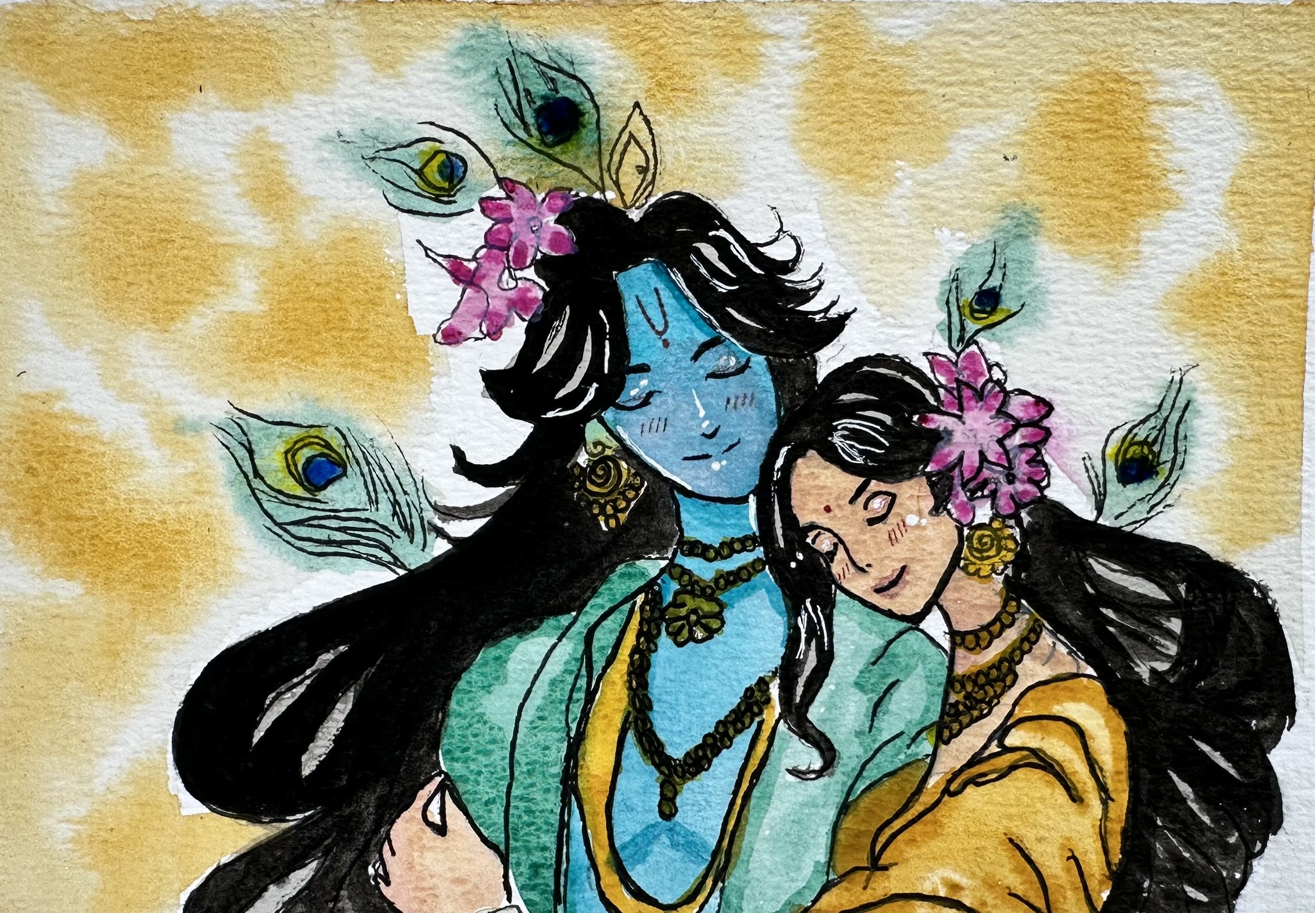 Radha krishna painting