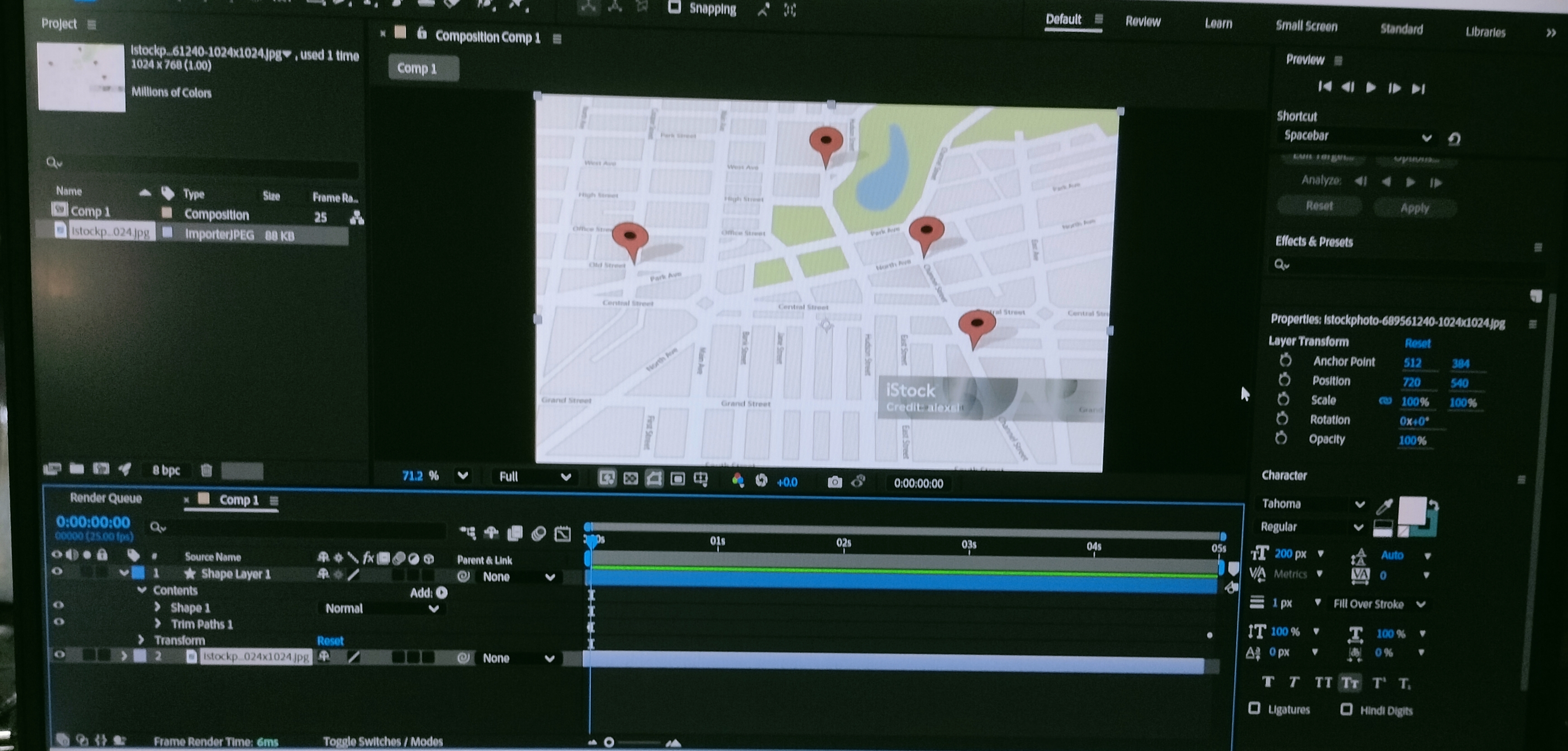 Map Route Animation