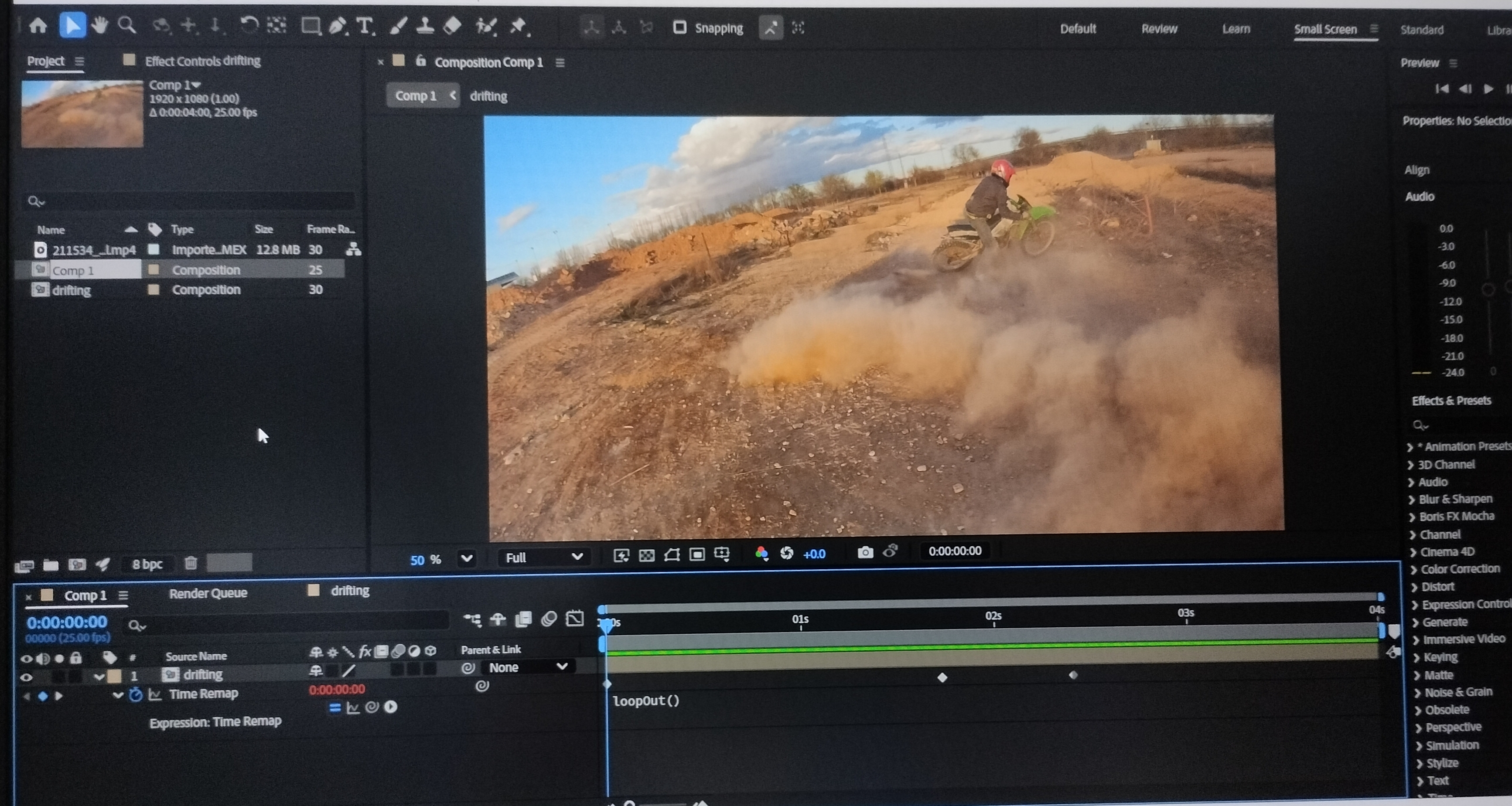 Looping Expression Effect