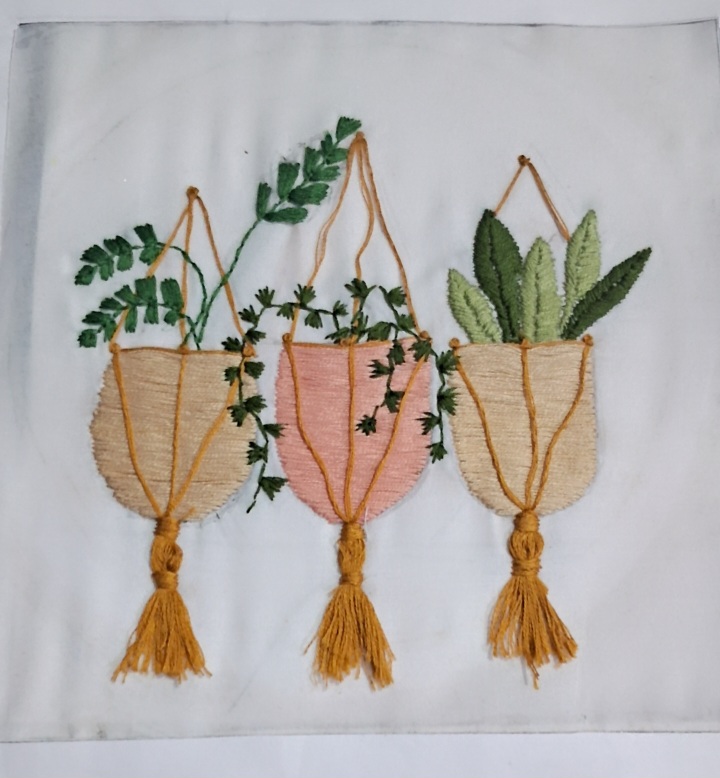 Hanging Plant Embroidery