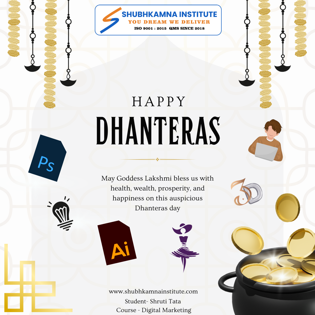Created Dhanteras Flyer for Shubhkamna Institute