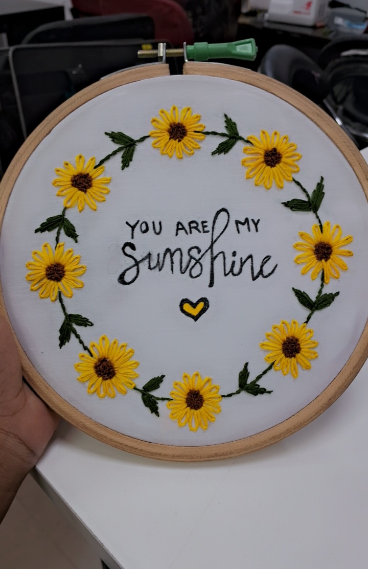 Embroidered SunFlower Design🌻