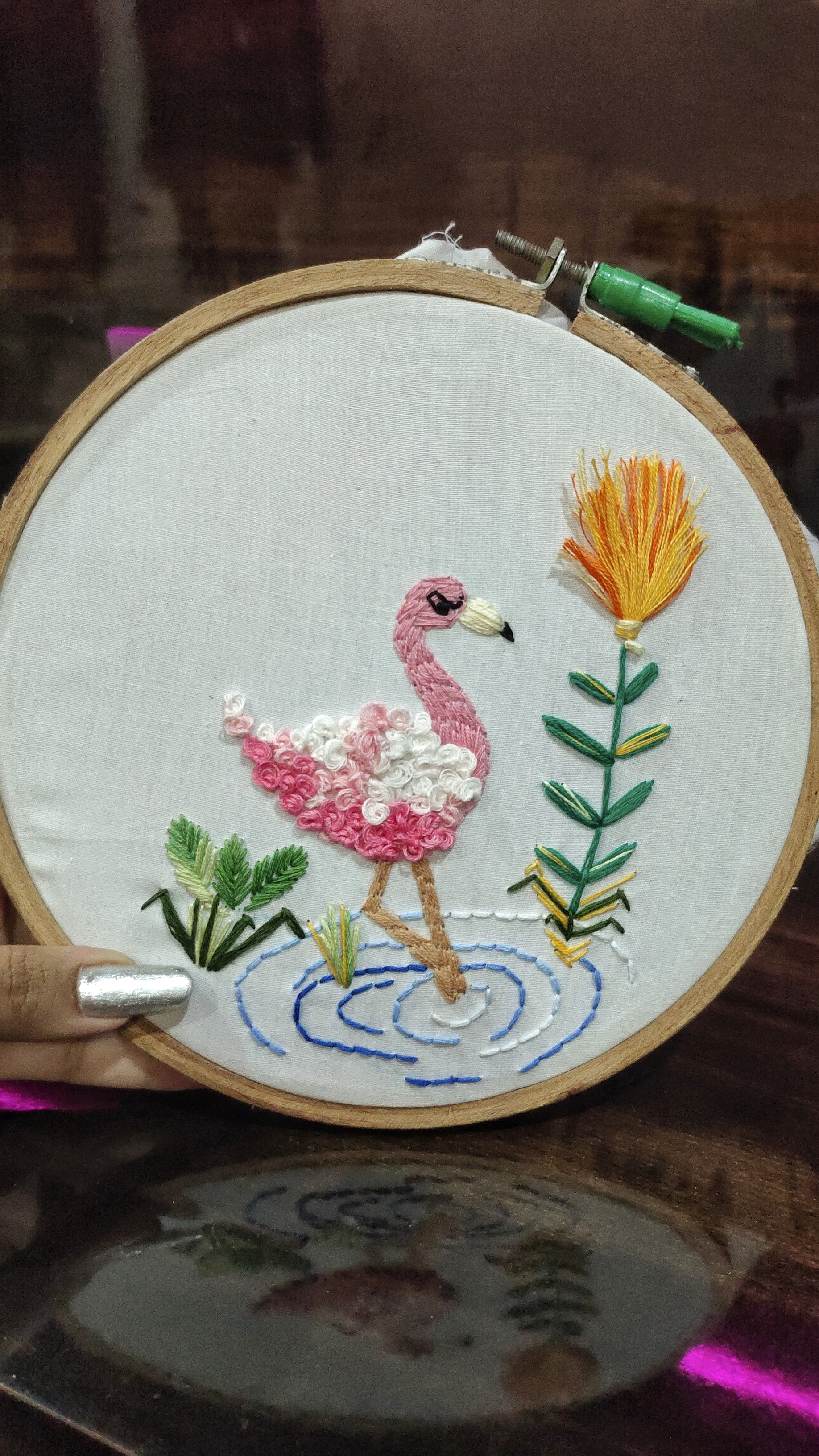 Embroidered Flamingo 🦩