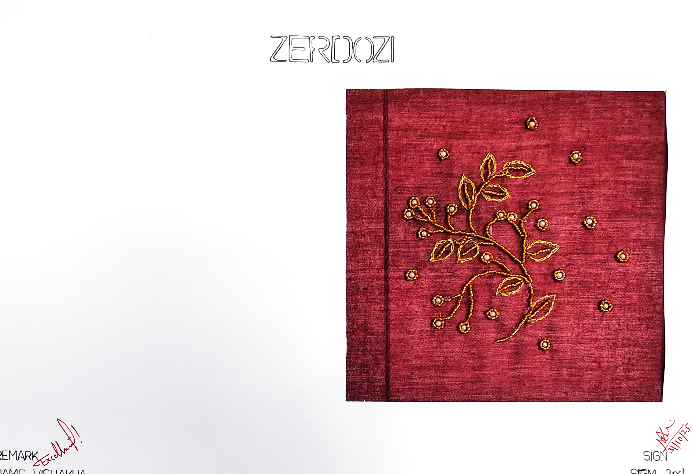 Zardozi embroidery 🪡