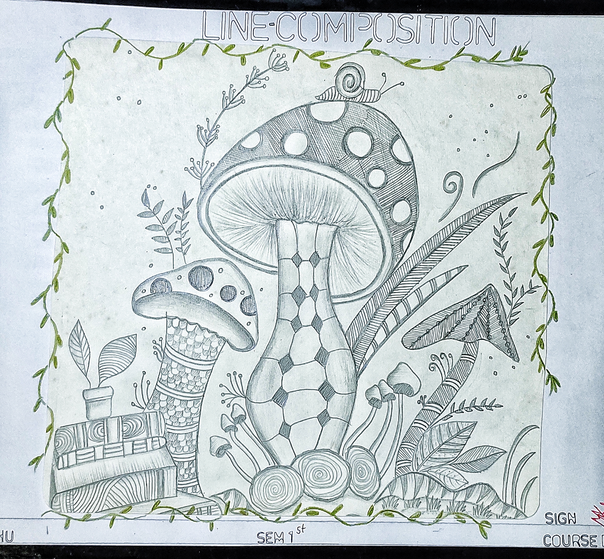 Line composition 🌿