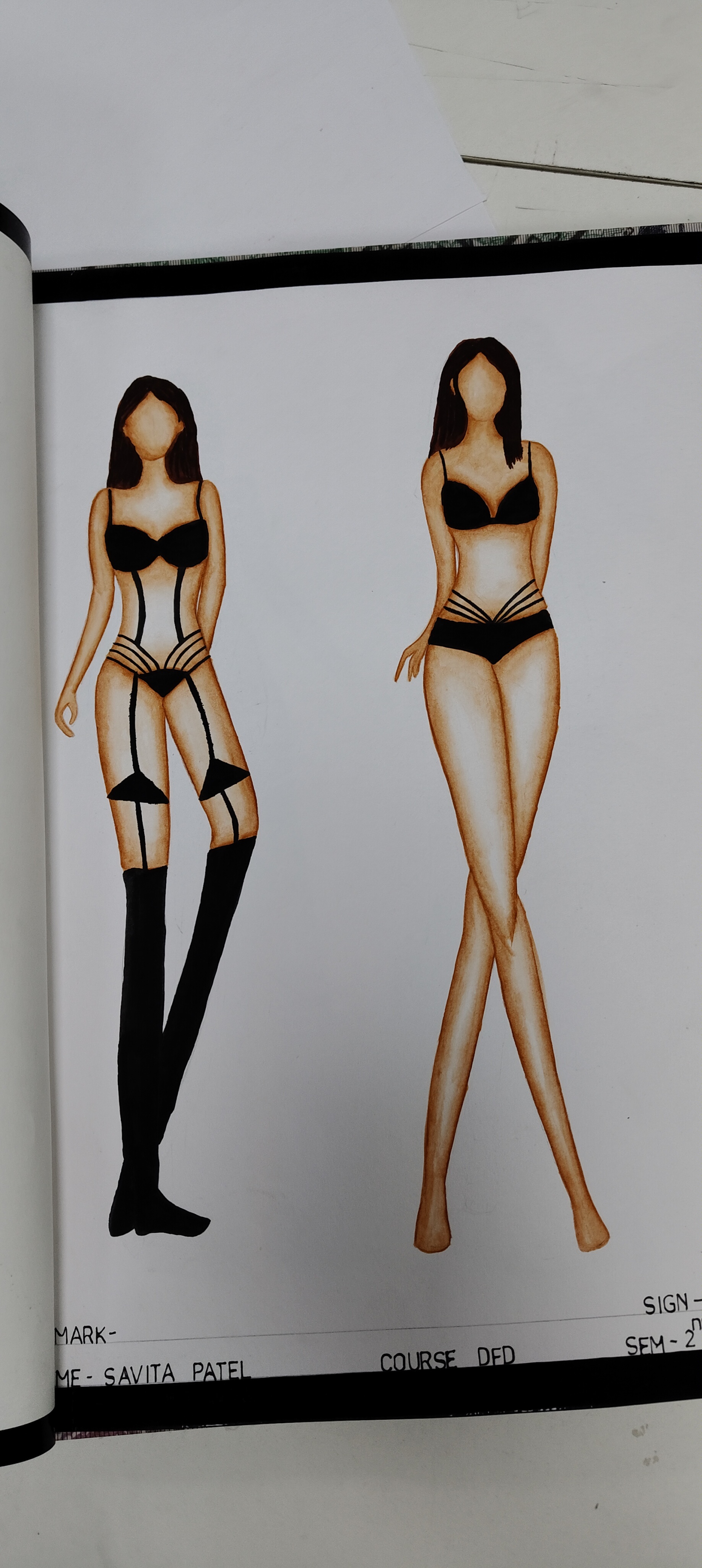 Inner wear illustration 🎨🖌️