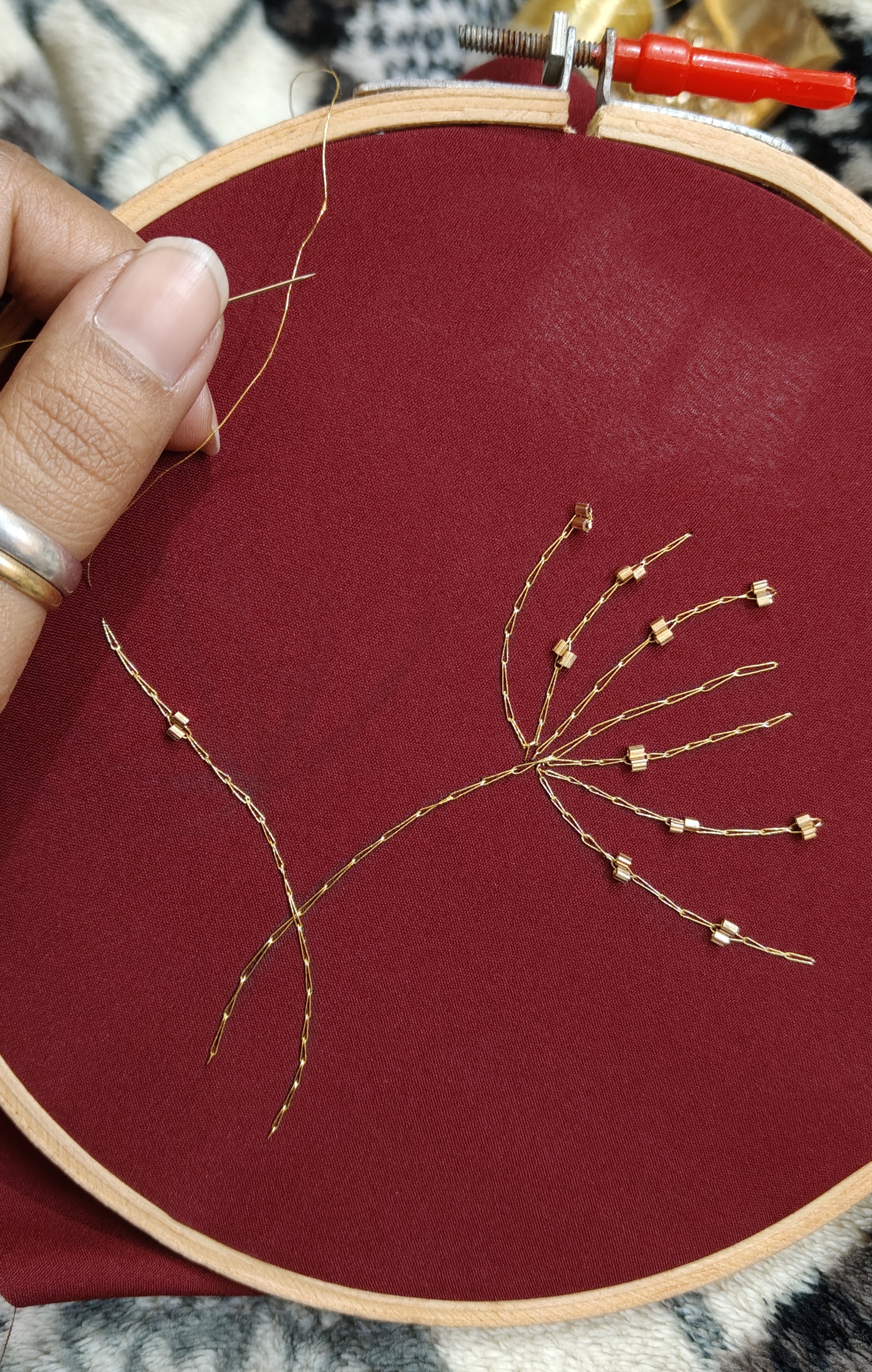 Aari work embroidery