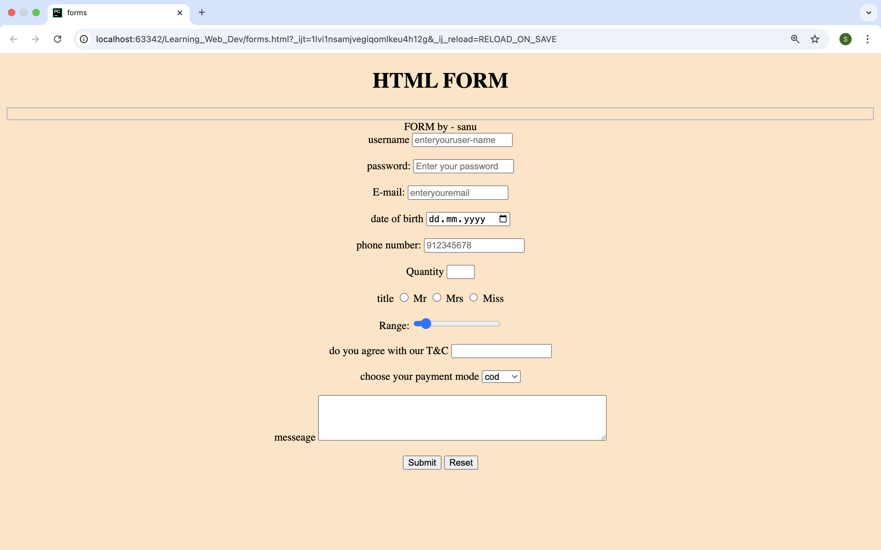 html forms