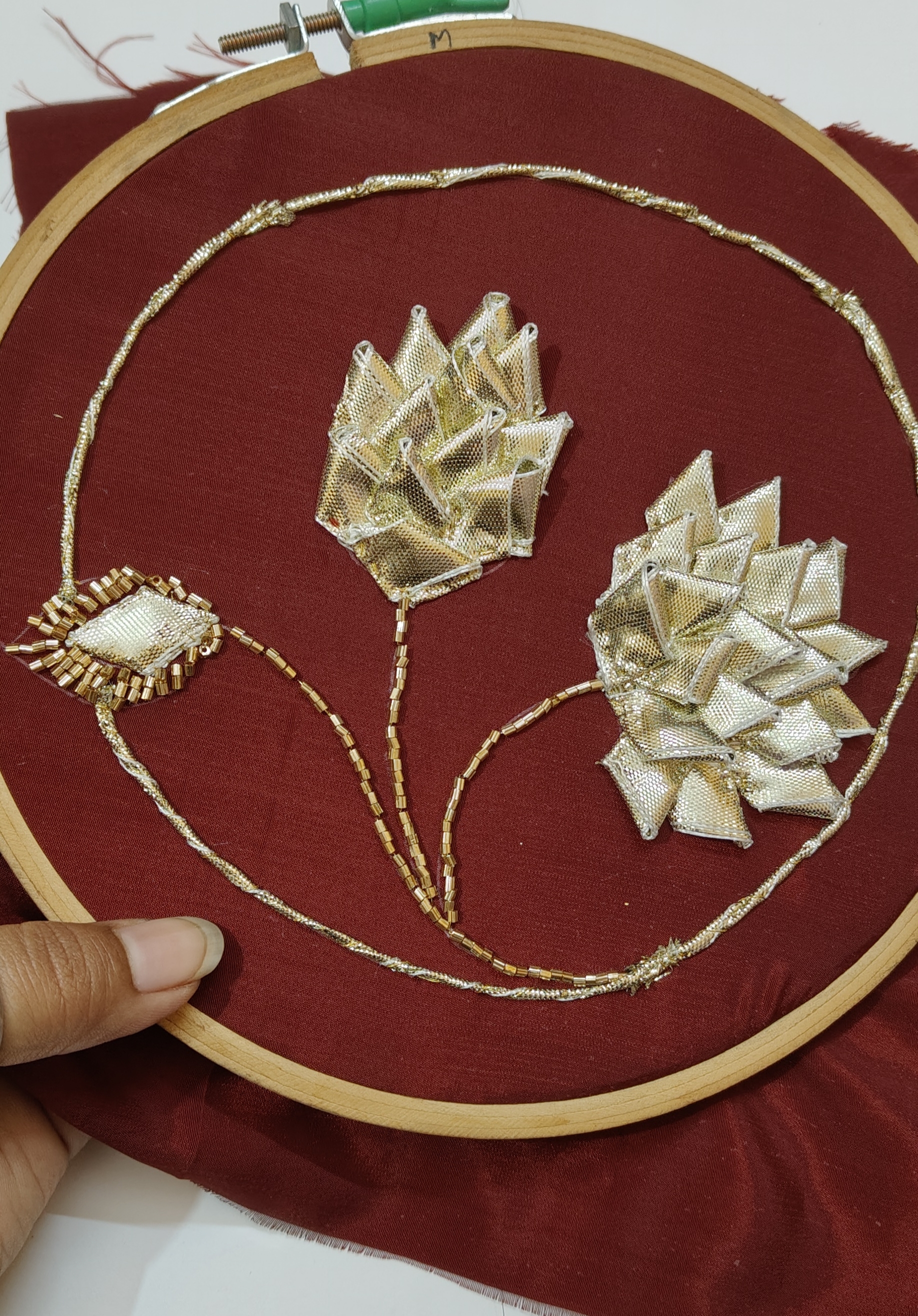 Gota hand embroidery 🪡🧶