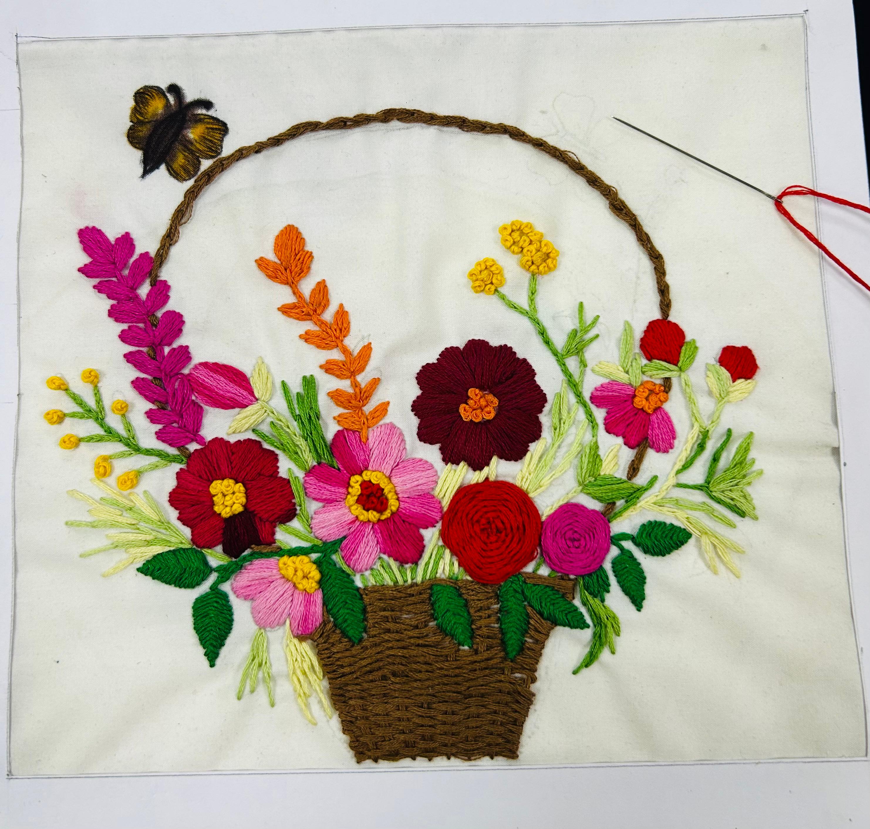 Basket embroidery 🪡