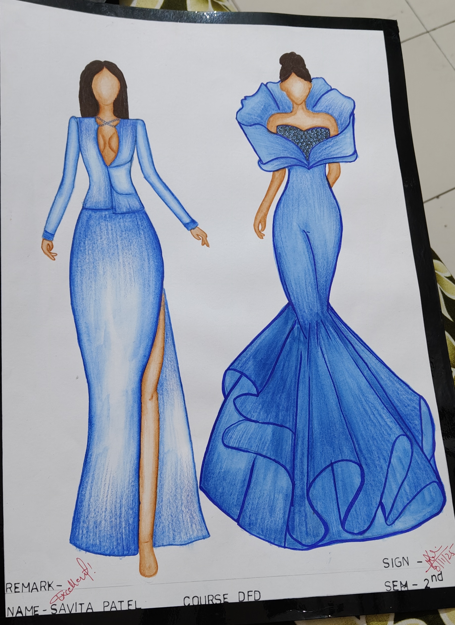 Luxury fashion illustration 🎨🖌️