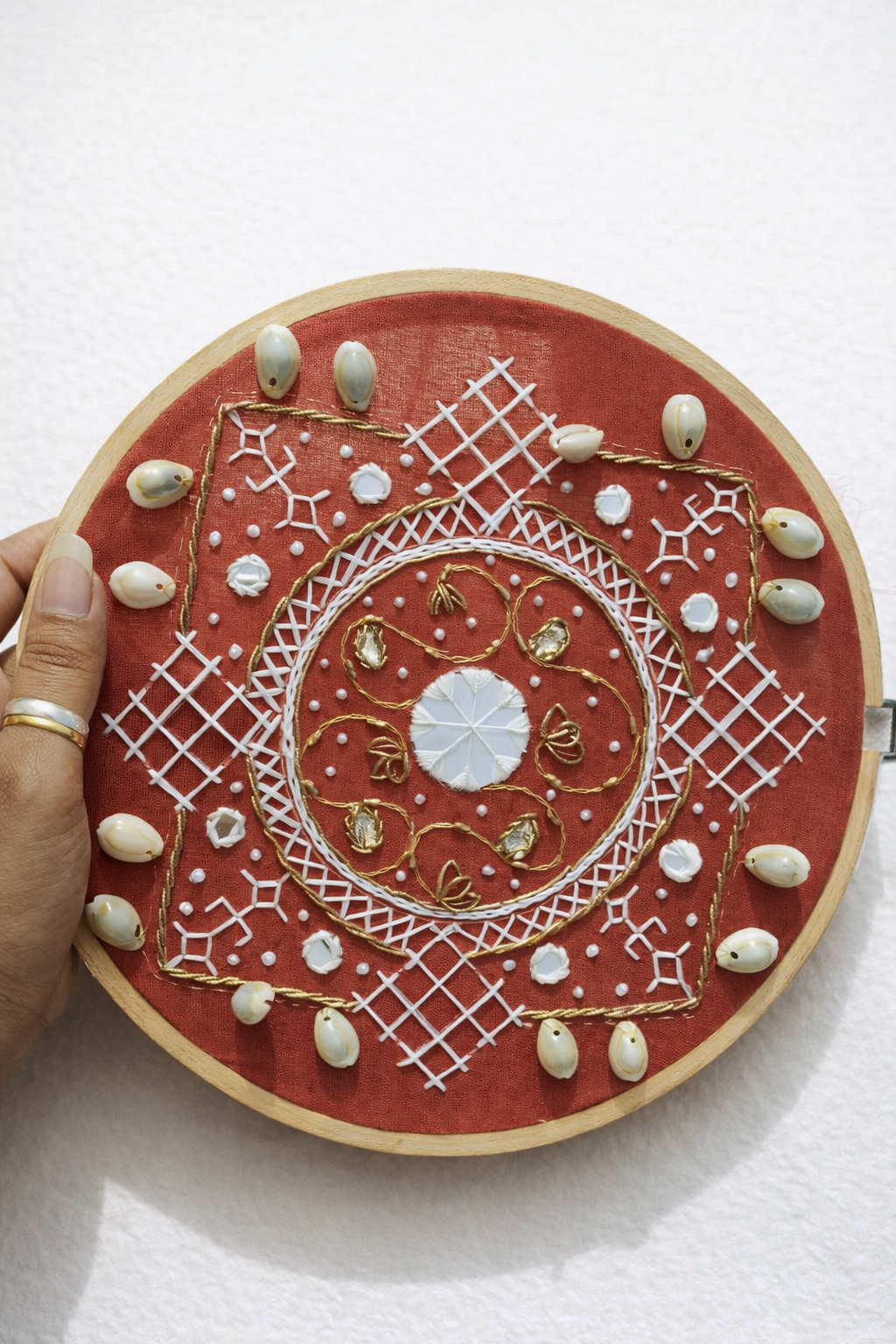 Mixed traditional hand embroidery 🪡🧶🧵