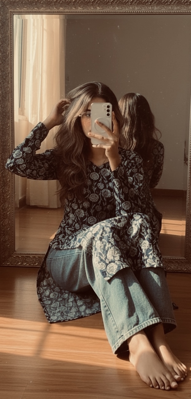 Handcrafted elegance kurti✨