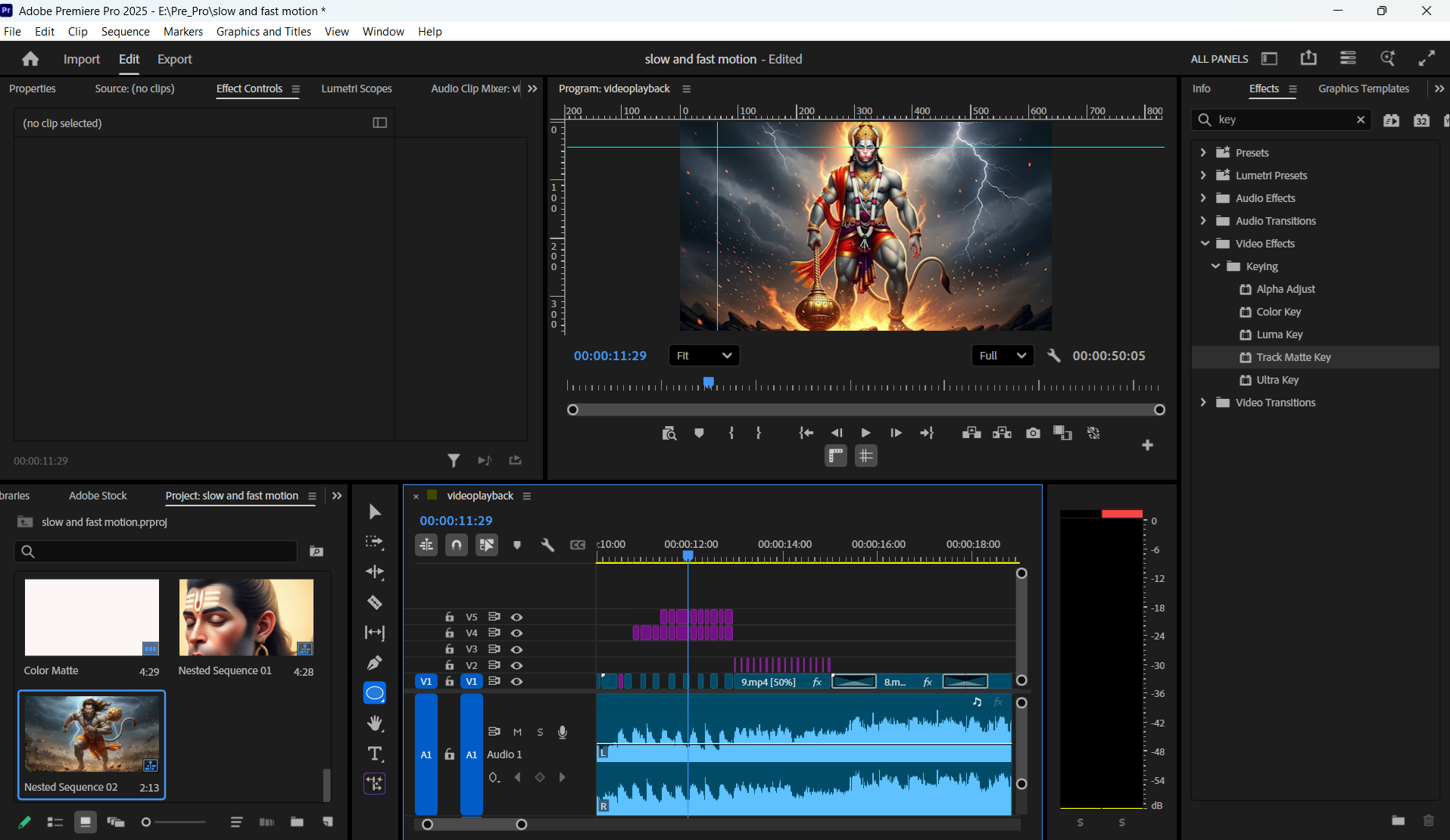 Fast, Slow & Effects | Track Matte Practice