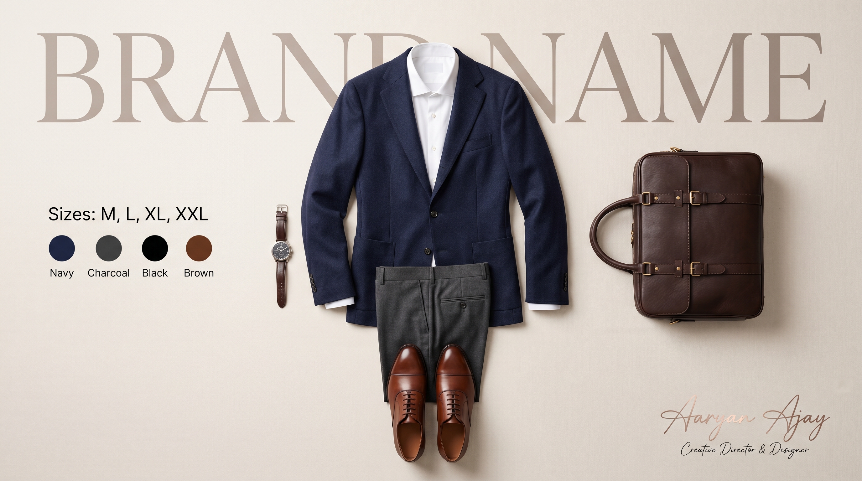 Premium Men’s Fashion Design in Canva | Aaryan Ajay